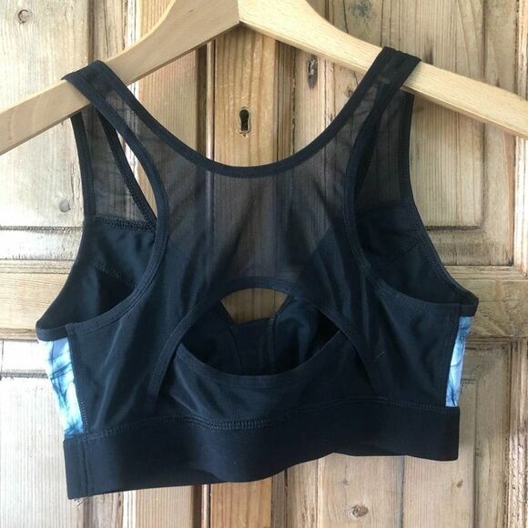 Human Performance‎ Engineering HPE Medium Sports Bra Activewear Black Watercolor - Picture 5 of 6